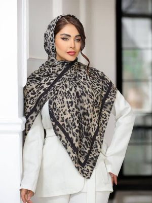 روسری پلیسه پلنگی
