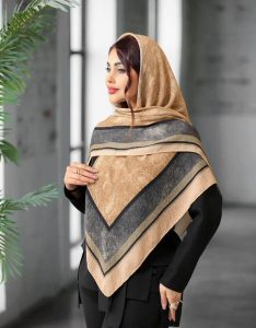 روسری پلیسه کرم