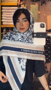 روسری پلیسه نخی