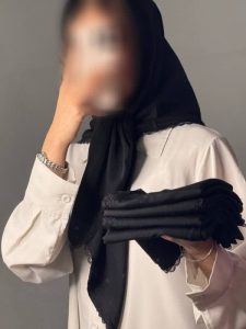 روسری مشکی محرمی