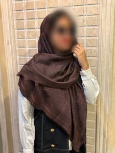 روسری ابریشم ژاکارد