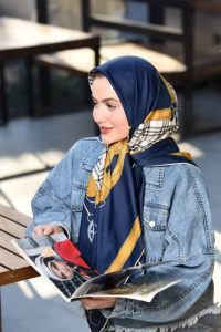 روسری ابریشم توییل 140