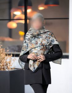 روسری وال نخی ساده